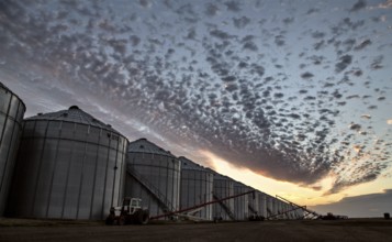 Grain Elevator Saskatchewan blue sky storage Canada