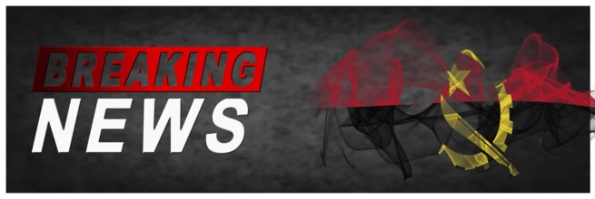 Angola Breaking News, Smoke Flag Background