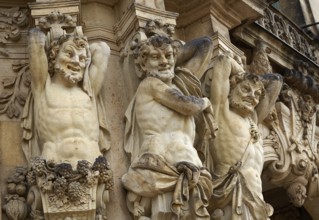 Dresden Zwinger detail in Saxony of Germany