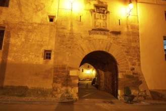 Rubielos de Mora village in Teruel Spain located on Gudar Javalambre Sierra