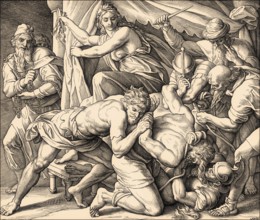 Samson and Delilah, Old Testament, by Julius Schnorr von Carolsfeld