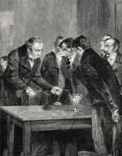 Experimental demonstrations, the distraction of a compass needle by electricity magnetism, Hans