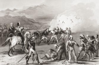 Blowing mutinous Sepoy from the guns, India, Asia