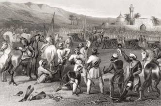 Disarming 11th Irregular Cavalry, Berhampore, India, Asia, 1857, Asia