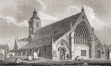 South Leith Parish Church, Scotland, 19th century, Views in Edinburgh by J. & H. S. Storer