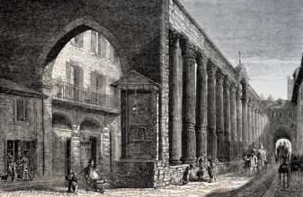 The Colonne di San Lorenzo, Basilica of San Lorenzo Maggiore, Milan, Italy, 19th century, Europe