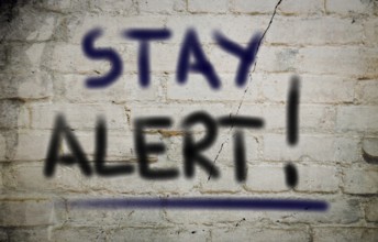 Stay Alert Concept