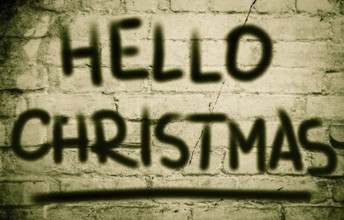 Hello Christmas Concept