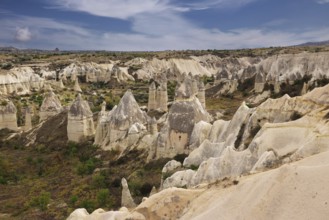 Rock Formations in Ask Vadisi or Love Valley, Cappadocia, Turkey, Asia