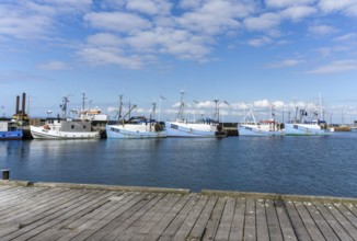 Gilleleje, Denmark, 15 June 2021: view of the harbor and marina in Gilleleje in northern Zealand in