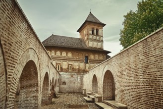 Courtyard of the Monastery Strehaia, Romania Strehaia, Mehedinti, Romania, Europe