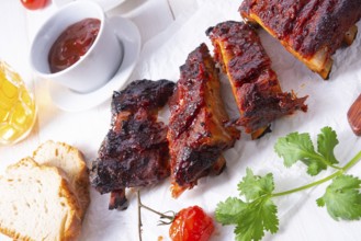 BBQ replacement ribs from a charcoal grill
