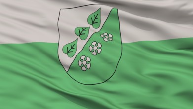Sigulda City Flag, Country Latvia, Closeup View, 3D Rendering