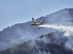 A picture of fire fighters in the sky