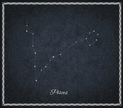 Pisces star constellation, Night sky, Cluster of stars, Deep space, Fishes constellation