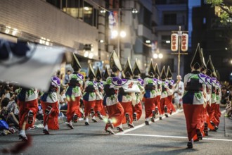 Image of Koenji Awa dance. Shooting Location: Tokyo metropolitan area