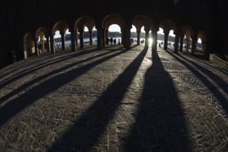 Of Stockholm City Hall courtyard Sweden. Shooting Location: Sweden, Stockholm