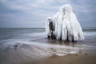 Winter on the coast of the Baltic Sea near Kühlungsborn
