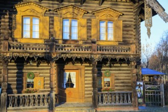 Historic wooden houses, Russian colony Alexandrowka, Potsdam, Brandenburg, Germany, Europe