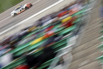 Derek Kraus races for the AdventHealth 400 in Kansas City, KS, USA, North America