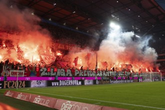 Südkurve, 2nd Bundesliga, 1. FC Köln, Hamburger SV on 02/08/2024 at the RheinEnergieStadion in