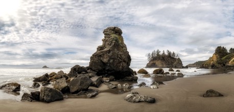 Rocky Beach Landscape, Color Image, Northern California