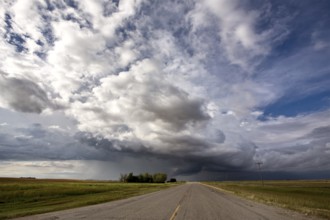 Storm Clouds Canada rural countryside Prairie Scene