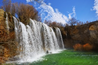 Cascada de San Pedro waterfall in Teruel Sierra Albarracin of Spain