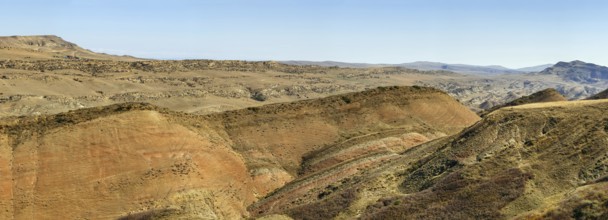 Landscape in the desert of Gareja near the border with Azerbaijan, Georgia, Asia