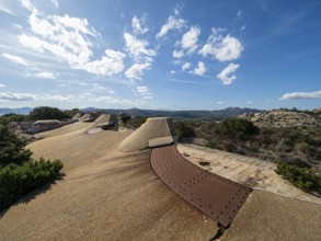 A picture of the abandoned military base of Capo D'Orso