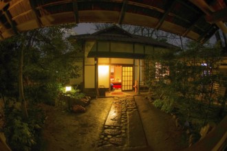 Old houses nestled in the forest. Shooting Location: Tokyo metropolitan area