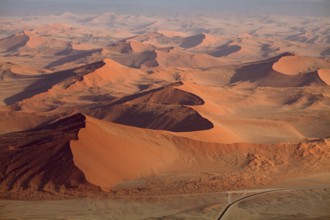Hot air balloon ride over the Namib in the Namib-Naukluft National Park in Namibia