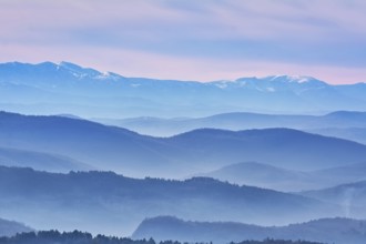 Mountain Ranges in The Fog, Veliko Tarnovo, Bulgaria Veliko Tarnovo, Bulgaria, Europe