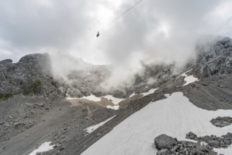 Beautiful hike and climb to the Zugspitze near Ehrwald and Eibsee, the highest mountain in Germany