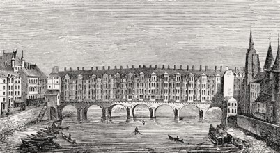 Pont au Change, 14th century, Paris, France, Europe