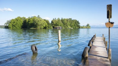 An image of the Rose Island of King Ludwig II in Bavaria Germany