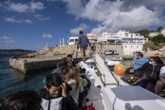 Margarita boat, Sant Elm, sa Dragonera natural park, Majorca, Balearic Islands, Spain, Europe