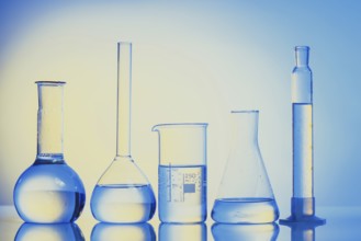 Laboratory glass for chemistry or medicine for research still life