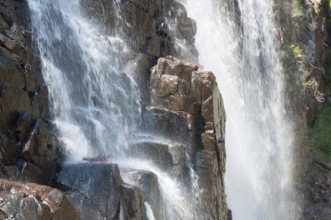 Water spray in the MacKenzie Falls of the Grampians Ranges in Victoria, Australia, Oceania