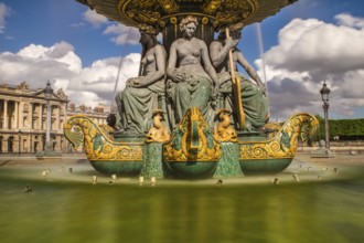 Fontaines de la Concorde at Place de la Concorde, Paris, France, Europe