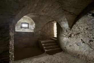Cellar of the Old Castle Gmünd in Carinthia, Carinthia, Austria, Europe