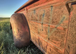 Vintage Farm Trucks Saskatchewan Canada weathered and old