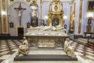Toledo, Spain, December 16, 2018 : Interior of Doncellas Nobles Church, Toledo, Spain, Europe