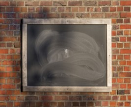 Writing board on the house wall