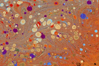 Abstract creative marble pattern texture. Traditional art of Ebru marbling