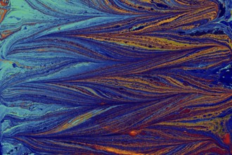 Abstract creative marble pattern texture. Traditional art of Ebru marbling
