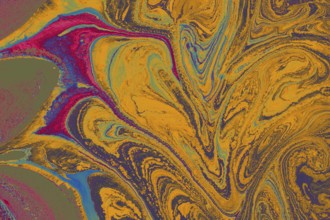 Abstract creative marble pattern texture. Traditional art of Ebru marbling