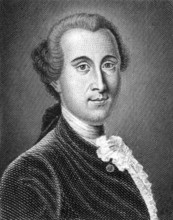 Johann Georg Ritter von Zimmermann (1728-1795) on engraving from 1859. Swiss philosophical writer,