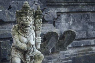Religious sculpture in temple bali indonesia