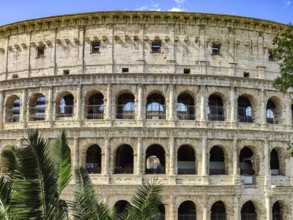Facade of the Coliseum of Rome